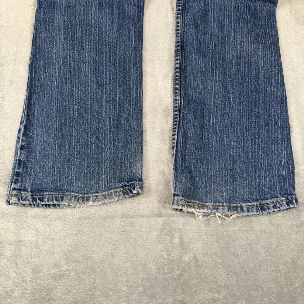 Vtg Levis 518 Super low Bootcut‎ jeans womens 11M blue 32x30 Y2K stretch cowgirl
